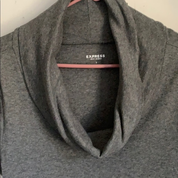 Express Sexy Basics Short Sleeve Cowl Neck Top - Picture 3 of 3